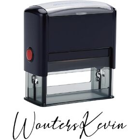 Personalized Self-Inking Signature Stamp - Custom Name/Initials Design with 6 Ink Color Options | Perfect for Legal Documents, Checks, Paperwork | Large Size for Home, Office & Business Use