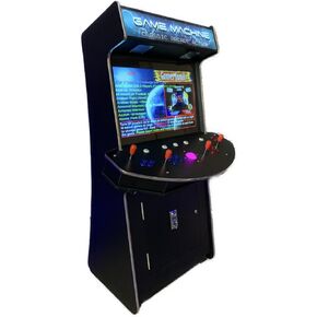 Full Size Commercial Grade Upright Standup Arcade Machine 4 Player 4600 Classic Games 32 inch Screen Black