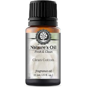 Clean Cotton Fragrance Oil (15ml) for Diffusers, Soap Making, Candles, Lotion, Home Scents, Linen Spray, Bath Bombs, Slime
