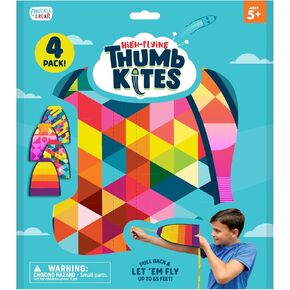 Chuckle & Roar - Thumb Kites - إطلاق طائرة ورقية ممتعة وحيوية - طائرات نارية باستخدام قاذفة لعبة مطاطية متينة - تصميم عصري - سن 5 وما فوق
