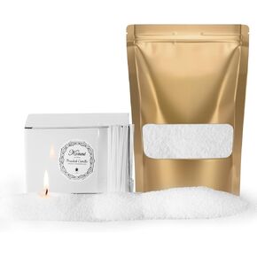 KONNI Pearl Candles Making Kit with Sand and 15 Wicks, Soy Wax Beads for Candles, Non-Toxic Refillable DIY White Pearled Candle Sand for Home Decor, Gifts, Weddings, Party (0.66lb)