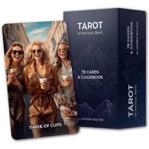 Tarot of Mystical Peaks Pretty Tarot Cards for Beginners and Experts 78 Unique Taro Card Deck Oracle Cards Deck for Divination Gift Spiritual Growth, Self-Discovery Gift
