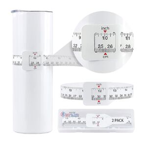 2 Pack Sublimation Blanks Tumblers Width Measurer, Easily Measure The Height and Width of Your Sublimation Tumblers, Use for Heat Press Sublimation Blanks Tumblers Skinny Straight Cup