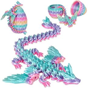 Balkwan Winged Dragon Surprise Egg 3D Dragon Dragon Beags with Dragon Inside Fantasy Fantasy Dragon Desk Toy Gifts for Kids Adults Christmas عيد الفصح ديكور العطلات (الأرجواني ، المتوسط)