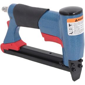 Oil-Free Pneumatic Staple Gun Heavy-Duty Stapler Pneumatic Staple Gun 2 Inch Extended Nail Mouth 140 Nails Capacity Use for Woodworking Construction Site