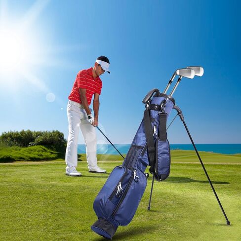 حقيبة جولف صغيرة Pitch N Putt مع حزام قابل للتعديل، حقيبة يوم الأحد خفيفة الوزن سهلة الحمل من 3 إلى 7 مضارب إلى نطاق القيادة، Par 3، دورات تنفيذية in Kuwait