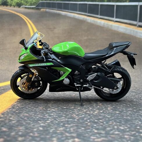 Collection 1:12 for Kawasaki ZX 6 R Motorcycle Model Collection Gift(Black in Box) in Saudi Arabia