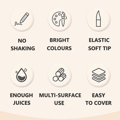 Skin tone Acrylic Paint Pen Markers, 9 Colors Soft Brush Tip Paint Pens for Wood Glass Eggs Rock Painting Canvas Stone Fabric DIY Crafts Making Art Supplies (Skin tone) in Saudi Arabia