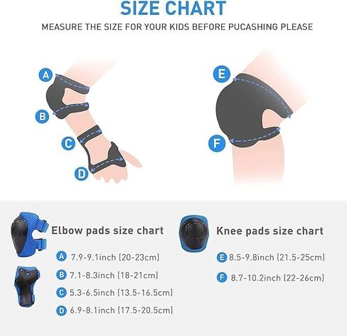 ألوان متدرج الأطفال الأطفال الواقيين مجموعة منصات الركبة للطفل من 2 إلى 14 سنة ، مع قابلة للتعديل حزام الأطفال/ وسادات ركبة الشباب منصات الكوع الحراس الرسغ in Kuwait