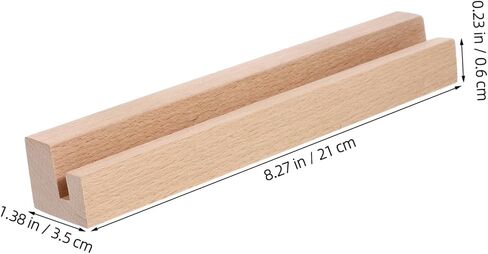Natural Material Calendar Base Wooden Display Stand Desk Calendar Holder Photo Clamps Wooden Postcard Display in Saudi Arabia