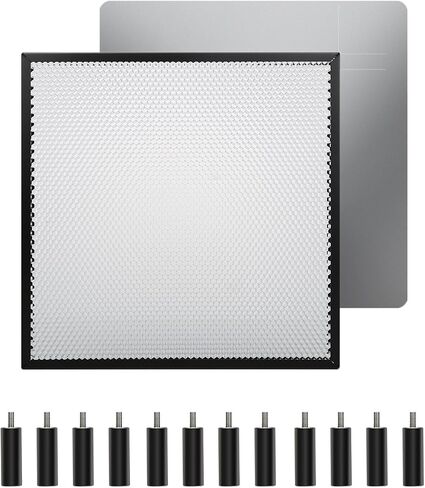 Creality Honeycomb Working Table Set 320x320mm Steel Honeycomb Laser Bed for Laser Cutter Engraver with Steel Sheet and 12 PCS Laser Engraver Raiser for Creality Falcon Laser Cutter and Engraver in Saudi Arabia