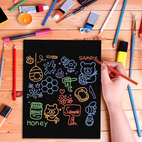24PCS Black Canvas Board 8x10 inch Art Canvas Boards Blank Painting Canvas Bulk 100% Cotton Canvas Panels Paint Canvases for Painting Blank Canvas Boards for Oil & Acrylic Painting in Kuwait