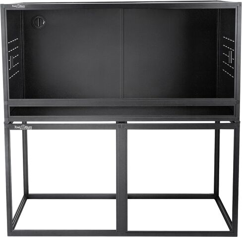 حاوية حامل 48 × 24 بوصة للتنسيب خارج الطابق وإعداد المذهل الذي يرفضه منزل الزواحف 24 بوصة (أسود) in Kuwait