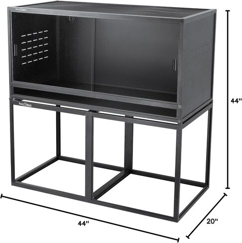 حاوية حامل 48 × 24 بوصة للتنسيب خارج الطابق وإعداد المذهل الذي يرفضه منزل الزواحف 24 بوصة (أسود) in Kuwait