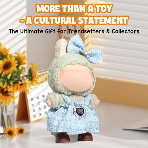 AICase for Labubu Clothes/for Labubu Outfits,Clothes Set for 17cm Lububu Doll,2 Piece Set Premium Luxury Chic Dress Clothing for LA BUBU, Girls Stylish Adorable Dolls Clothes Accessories (No Doll)_2 in Saudi Arabia
