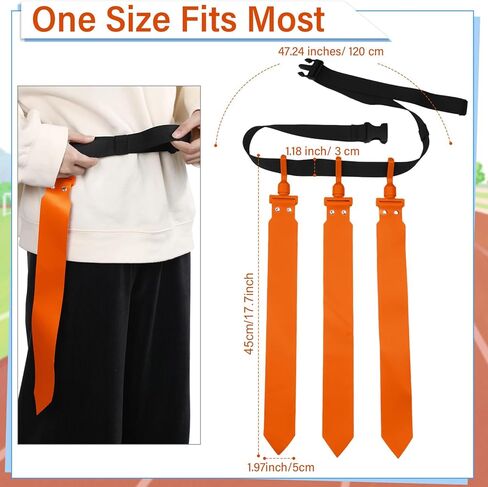 مجموعة أحزمة وأعلام كرة القدم من Hungdao مكونة من 12 لاعبًا وحزام كرة قدم قابل للتعديل للأطفال والمراهقين والكبار للتدريب الداخلي والخارجي (أصفر، أخضر) in Kuwait