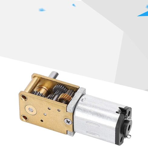 MINI Micro Metal Gear Motor ، N20 DC12V CW CCW تقليل السرعة للفرشاة المحرك بديل لمحرك المحاكاة الذكية لمحاكاة الألعاب الإلكترونية (DC12V 27RPM) in Kuwait
