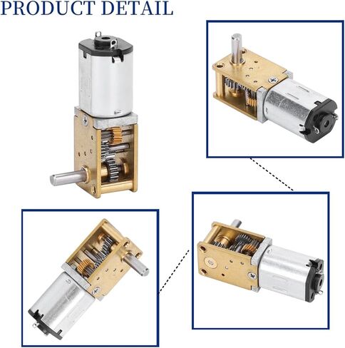 MINI Micro Metal Gear Motor ، N20 DC12V CW CCW تقليل السرعة للفرشاة المحرك بديل لمحرك المحاكاة الذكية لمحاكاة الألعاب الإلكترونية (DC12V 27RPM) in Kuwait