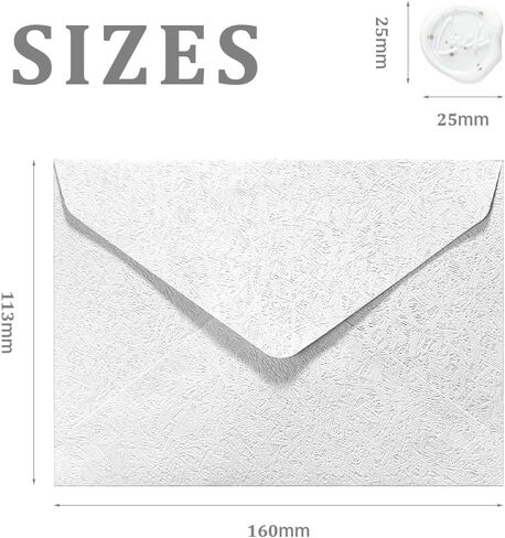 30 Pieces A6 Envelopes with 30 Seal Stickers, 6.32 x 4.45 inch Envelopes for 4 x 6 Wedding Invitation Cards, Greeting Cards, Graduation, Birthday Party Invitations, Blue. in Kuwait