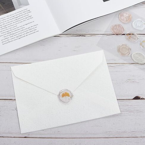 30 Pieces A6 Envelopes with 30 Seal Stickers, 6.32 x 4.45 inch Envelopes for 4 x 6 Wedding Invitation Cards, Greeting Cards, Graduation, Birthday Party Invitations, Blue. in Kuwait