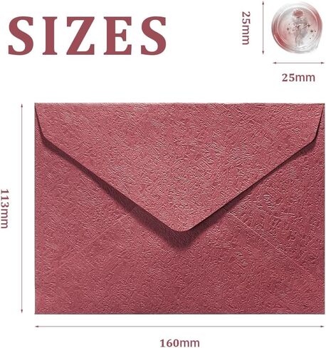 30 Pieces A6 Envelopes with 30 Seal Stickers, 6.32 x 4.45 inch Envelopes for 4 x 6 Wedding Invitation Cards, Greeting Cards, Graduation, Birthday Party Invitations, Blue. in Kuwait