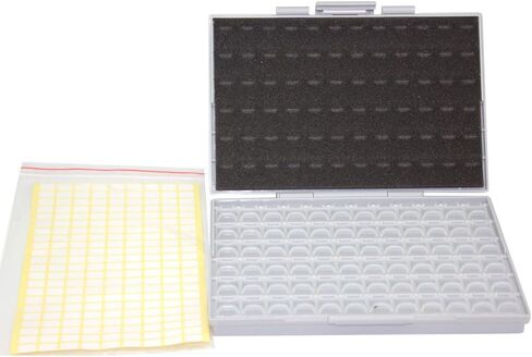 Two AideTek BOXALL72 SMD SMT Resistor Capacitor 1206 0805 0603 Box Organizer Craft Beads Storage 72 Compartments on Each Box in Saudi Arabia