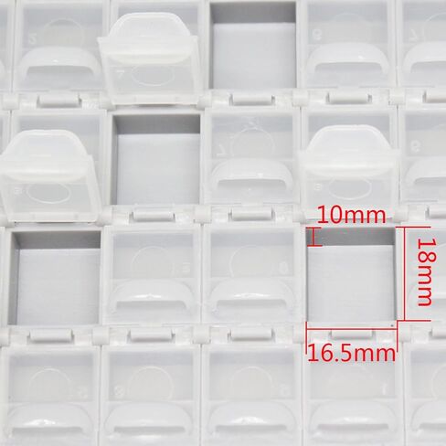 Two AideTek BOXALL72 SMD SMT Resistor Capacitor 1206 0805 0603 Box Organizer Craft Beads Storage 72 Compartments on Each Box in Saudi Arabia