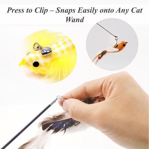 11 PCS رؤساء استبدال لعبة Cat متعددة الوظائف-مدعين واقعية مصنوعة يدويًا مع أجراس ومقطع قابل للفصل ، للعب التفاعلي ، الإثراء الداخلي والديكور المنزلي in Kuwait