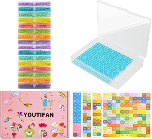 Diamond Art Storage Trays Diamond Painting Storage Trays with Lids, 2-in-1 Diamond Art Storage Containers Case Stackable Diamond Dotz Accessories Tools (16Pcs Storage Set) in Saudi Arabia
