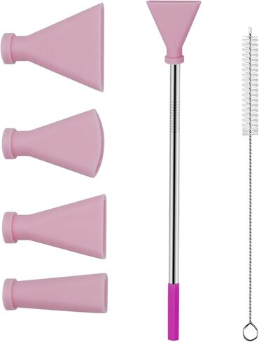 4pcs فوهات القش الفولاذ المقاوم للصدأ الفولاذ المقاوم المقاوم للصدأ مجموعة لوازم صب الطلاء الأكريلي in Kuwait