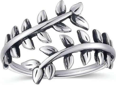 افيكون خواتم نحاسية قابلة للتعديل مطلية بالروديوم على شكل ورقة شجر للنساء، خواتم كرمة عتيقة، خواتم زهرة الاقحوان، خواتم مفرغة، معدن غير ثمين، بدون احجار كريمة in Kuwait