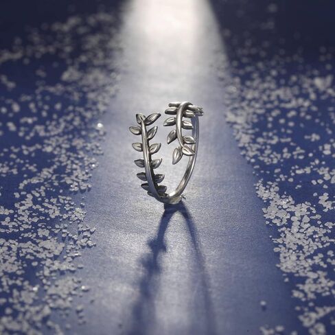 افيكون خواتم نحاسية قابلة للتعديل مطلية بالروديوم على شكل ورقة شجر للنساء، خواتم كرمة عتيقة، خواتم زهرة الاقحوان، خواتم مفرغة، معدن غير ثمين، بدون احجار كريمة in Kuwait