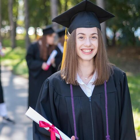 Graduation Honor Cord 68" Grad Braided Honor Cords with Tassel Honor Rope Grad Cords for Graduation Students Bachelor Master Doctoral Gown Grad Decor (Purple) in Saudi Arabia