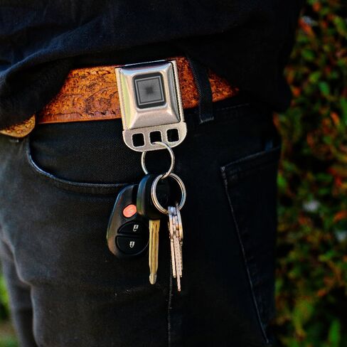 Buckle-Down Keyholder - Ram, Chrome, One size in Kuwait