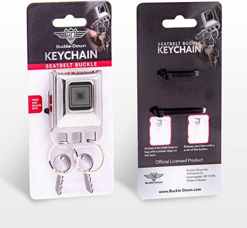 Buckle-Down Keyholder - Ram, Chrome, One size in Kuwait