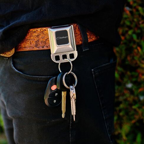 Buckle-Down Keyholder - Ram, Chrome, One size in Kuwait