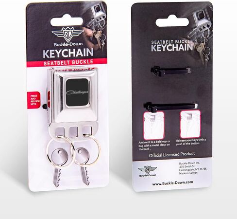 Buckle-Down Keyholder - Ram, Chrome, One size in Kuwait