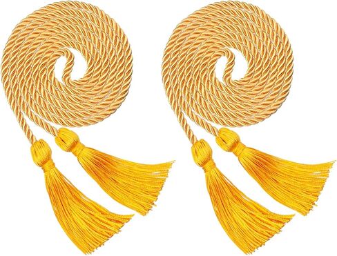 8 حبال شرف التخرج حزمة ، سلك التخرج الوردي 2025 ، حبال شرابات Rayon Braided for Class of 2025 Grads Party Decors ، 68 "حبال طويلة لطلاب الدراسات العليا ، ثوب البكالوريوس in Saudi Arabia