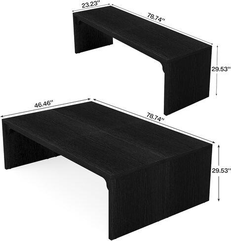 Tribesigns 6.5FT Conference Table, Large Rectangle Conference Room Table, Long Meeting Seminar Table Business Tables for 6-8 People (One Table) in Kuwait