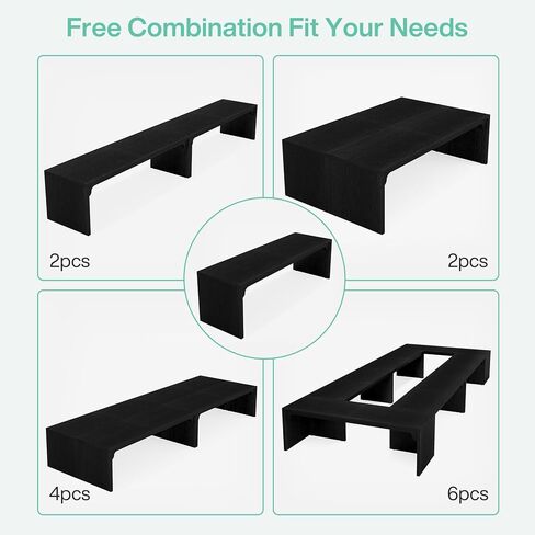 Tribesigns 6.5FT Conference Table, Large Rectangle Conference Room Table, Long Meeting Seminar Table Business Tables for 6-8 People (One Table) in Kuwait