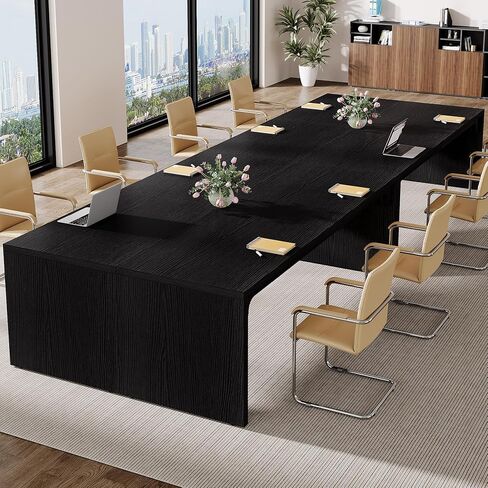 Tribesigns 6.5FT Conference Table, Large Rectangle Conference Room Table, Long Meeting Seminar Table Business Tables for 6-8 People (One Table) in Kuwait