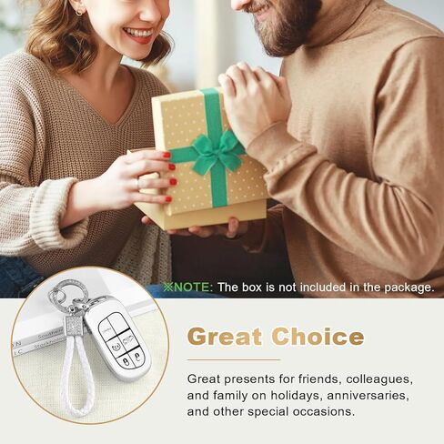 PIFOOG Key Fob Cover for Nissan Rogue Pathfinder 2023 5 Button Car Keys Case Shell Cute Bling Keychain Smart Remote Key Protector Accessories TPU Girly Women White Silver in Kuwait