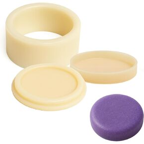DIY 2.5inch Flat Round Soap Mold ，Handmade Shower Steamer Molds for Bath Bombs,Shower Tablets