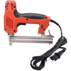 Oil-Free Pneumatic Staple Gun Heavy-Duty Stapler 1022J Framing Tacker U Stapler Electric Staples Gun with 300Pcs Nails 220V 2000W Electric Power Tools