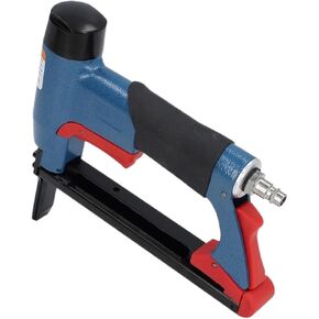 Oil-Free Pneumatic Staple Gun Heavy-Duty Stapler Pneumatic Stapler Soft Grip Pneumatic Staple Gun Safety Switch Anti Slip Handle 140 Staple Loading Capacity Use for Woodworking