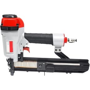 Oil-Free Pneumatic Staple Gun Heavy-Duty Stapler Pneumatic Stapler 16GA 1 Inch Wide Crown Stapler 19-38mm Pneumatic Nailer Roof Trim Carpentry Tools