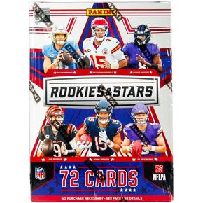 2024 Panini Rookies & Stars Football 6-Pack Hobby Blaster Trading Card Box (1 Autograph or Memorabilia Card)