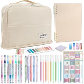 Bible Study & Journaling Kit for Women: No-Bleed Highlighters, Pens & A5 Notebooks with Tabs – Christian Gifts for Beginners, Students & Church Groups