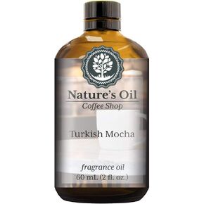 Turkish Mocha Fragrance Oil (60ml) for Diffusers, Soap Making, Candles, Lotion, Home Scents, Linen Spray, Bath Bombs, Slime