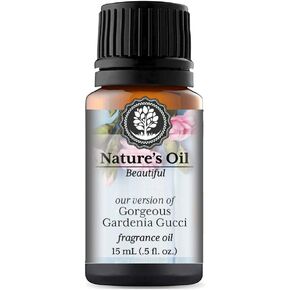 Gorgeous Gardenia Fragrance Oil (15ml) for Perfume, Diffusers, Soap Making, Candles, Lotion, Home Scents, Linen Spray, Bath Bombs, Slime